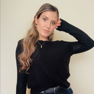 ••Black knit sweater ••